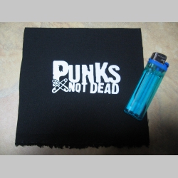 Punks not Dead  potlačená nášivka cca.12x6cm (po krajoch neobšívaná)